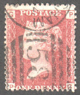 Great Britain Scott 33 Used Plate 93 - PG - Click Image to Close